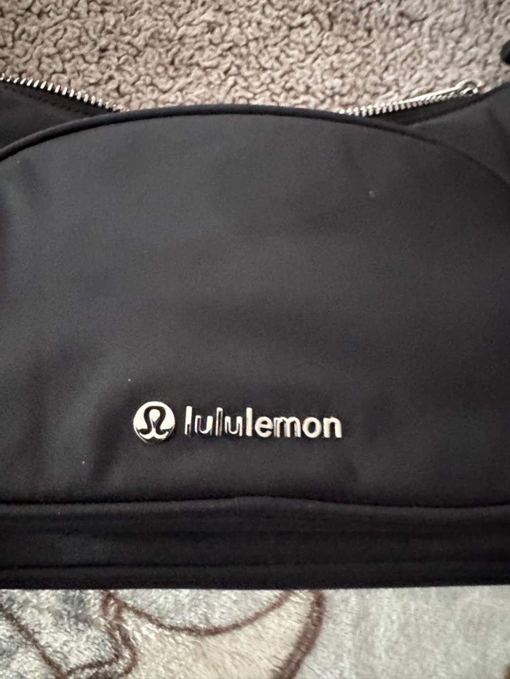 lululemon athletica Black Nylon Shoulder Belt Bag with Detachable Mini Pouch - Picture 3 of 8